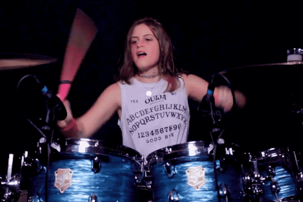 14-Year-Old Drummer Maren Alford Absolutely Destroys SLIPKNOT's "Unsainted"