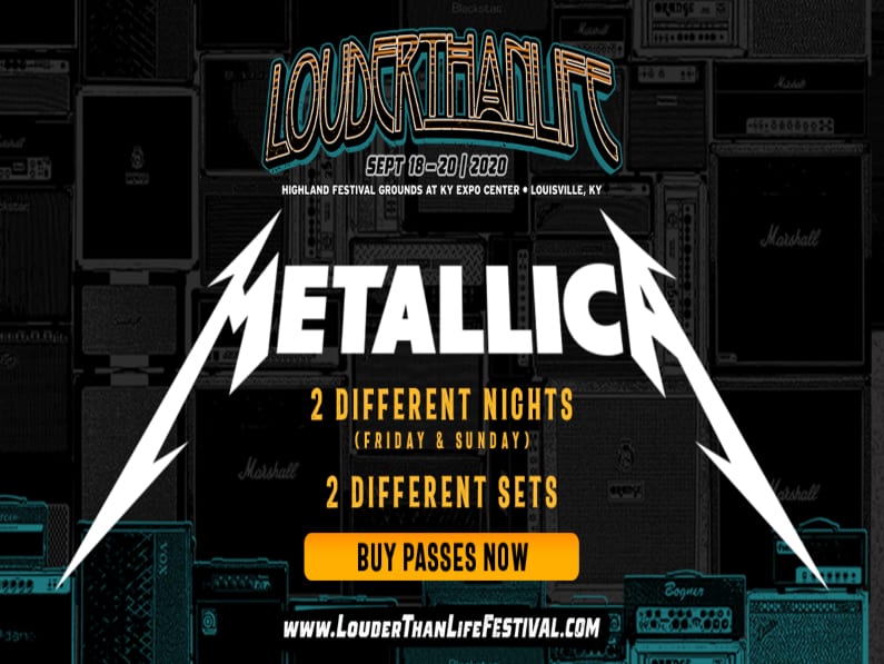 Metallica,Louder Than Life,highland festival grounds at ky,festival grounds at ky expo,DANNY WIMMER,