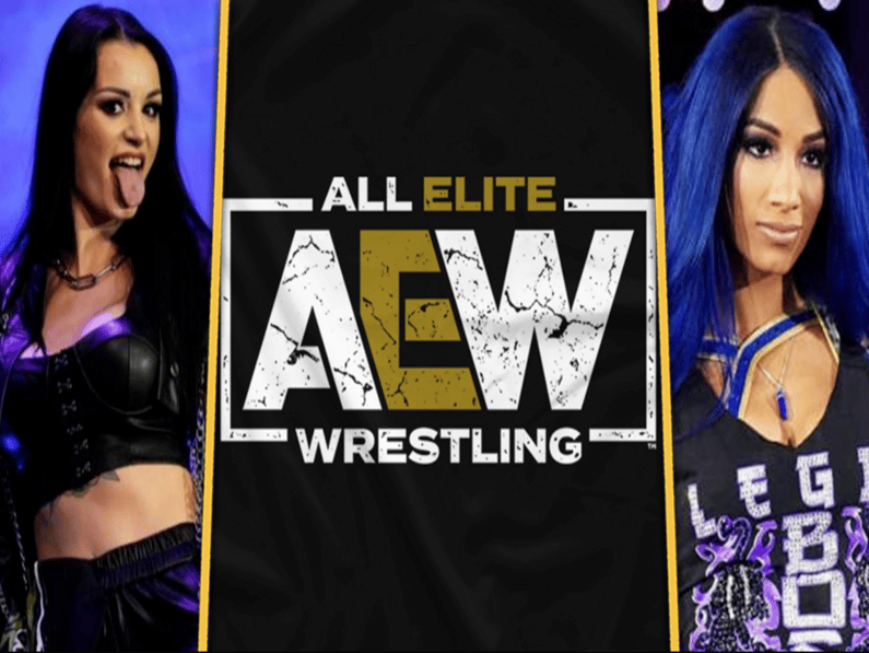 saraya, sasha banks, aew,