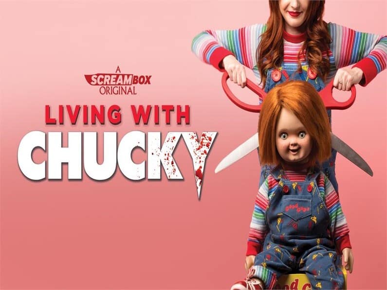 Chucky, Living with Chucky, documentary, Child's Play franchise, horror, Kyra Elise Gardner, Tony Gardner, Brad Dourif, Jennifer Tilly, Alex Vincent, Don Mancini, practical effects, puppetry, dark humor, supernatural, special effects, film-making, cult classic, behind-the-scenes, terror, making of,