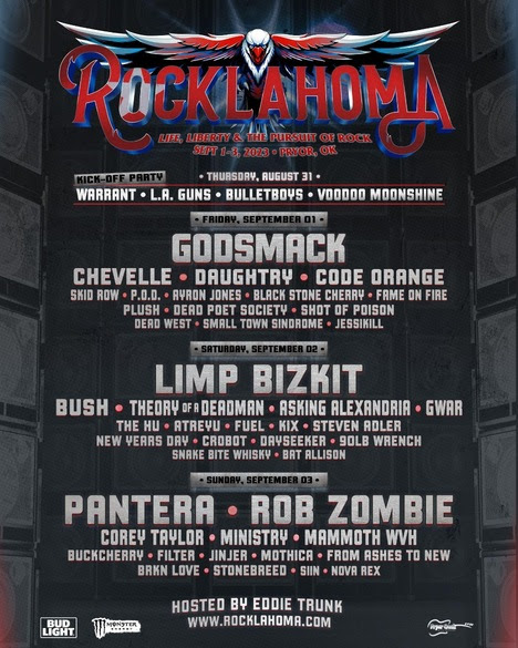 Rocklahoma Festival, Daily Lineup, Single-Day Passes, Pryor Oklahoma, Rock And Metal, Music Event, Kick-Off Party, Weekend Pass, Tickets, Rock Culture,